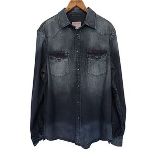 Mossimo Shirt NEW Denim Button Down Size Medium